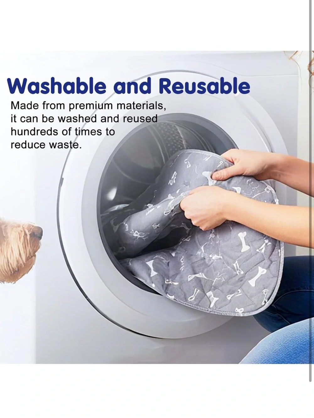 Elite Pads for Pets Washable Pee Pads Leak-Proof & Anti-Slip Pet Training Pad